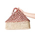 Raffia Beach Bag | Crocheted Kittan Handle Shoulder Tote for Women